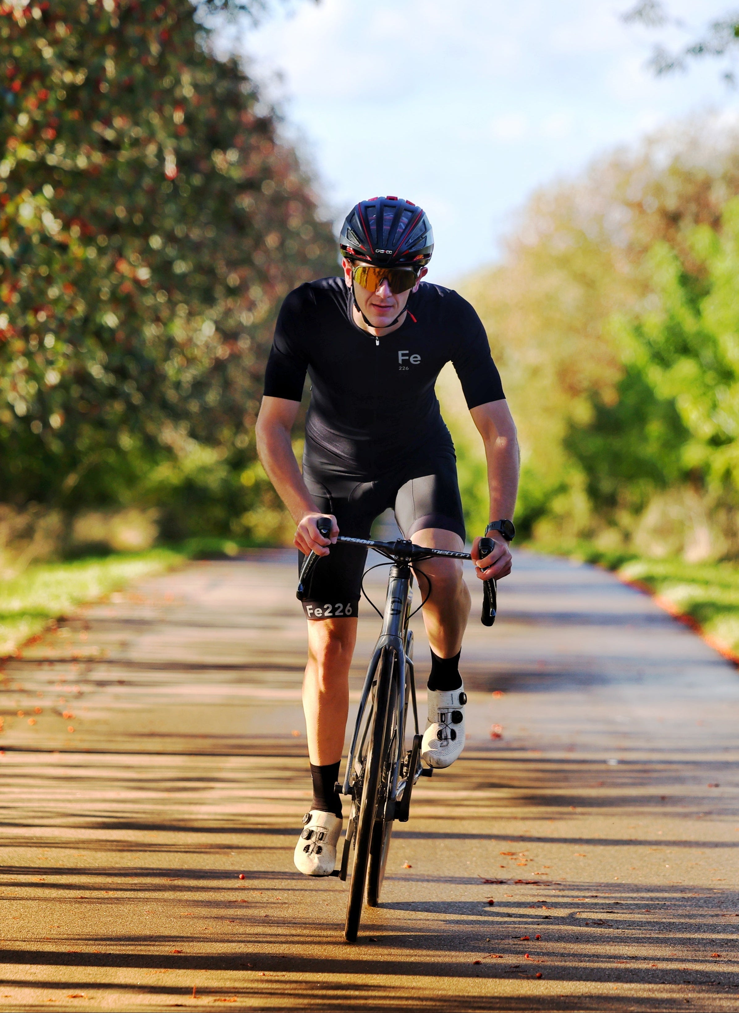 Cycling Jersey Black, Race fit