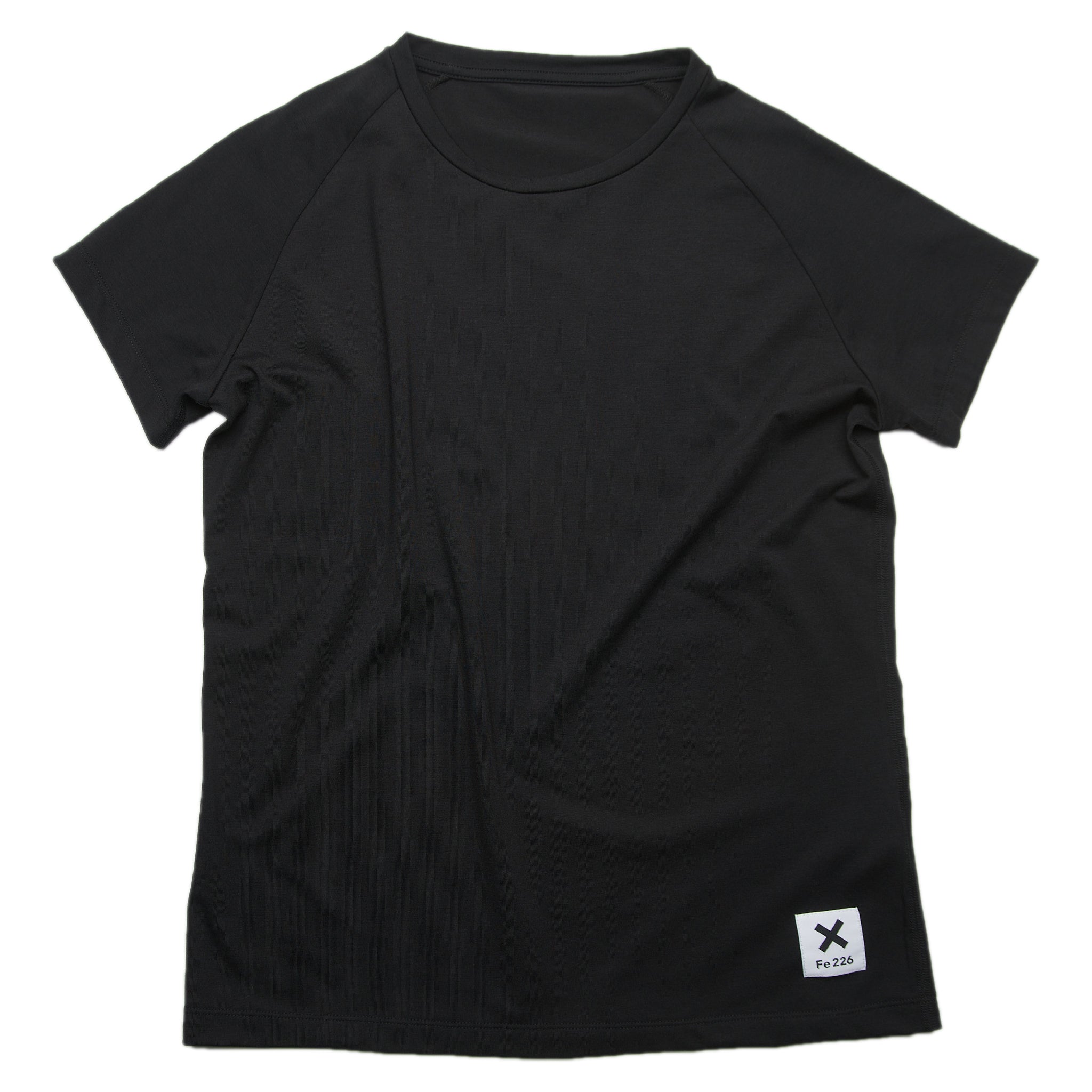 Women Running Shirt, Carbon Black
