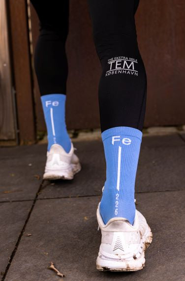 Running & Cycling Socks Fe226 Cycling & Running Socks ultra marine blue. Odour-crunching endurance sport performance sock for running and cycling that eliminates smell. Light compression stabilizes your foot without leaving marks on your leg. Match with Fe226 running shirts, Fe226 running singlets and Fe226 bike jersey.
