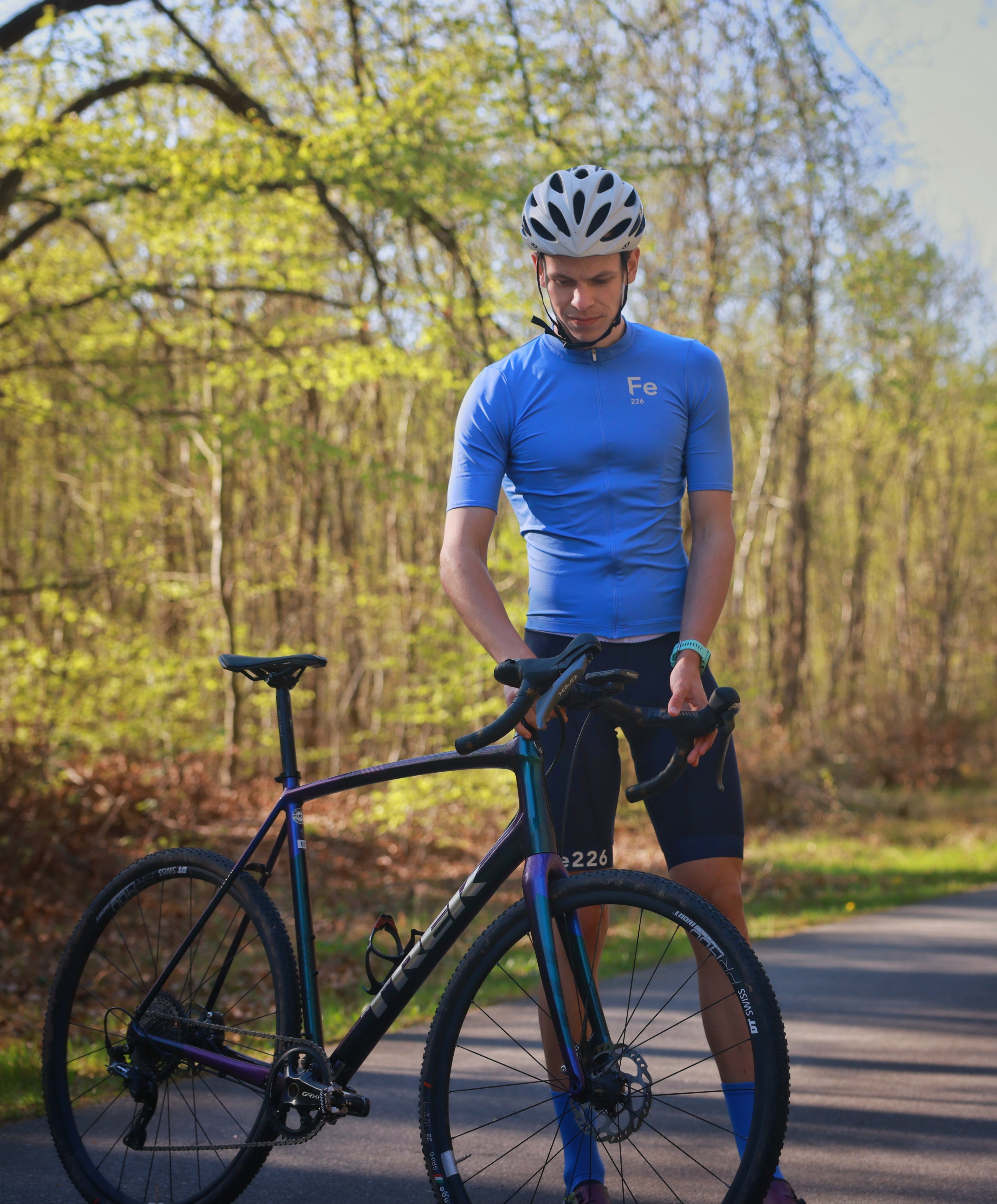 Functional Cycling Set Blue – Bib Shorts & Cycling Jersey