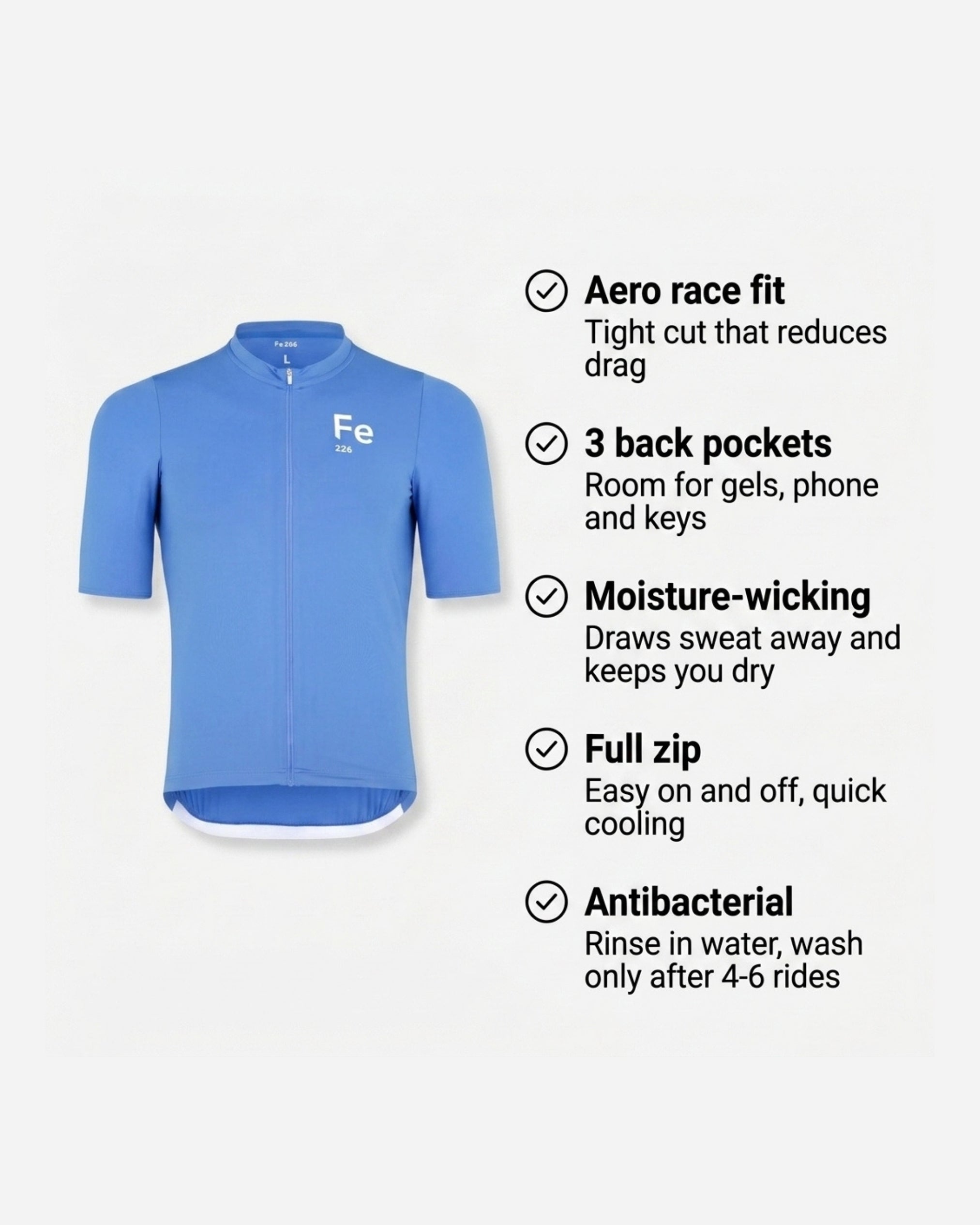 Cycling Jersey Ultramarine Blue