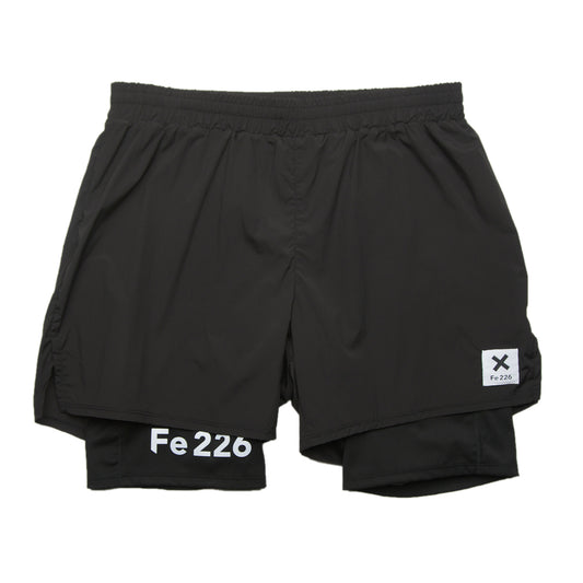 2-in-1 Laufshorts - Schwarz | Fe226 - Klassisch und Cool