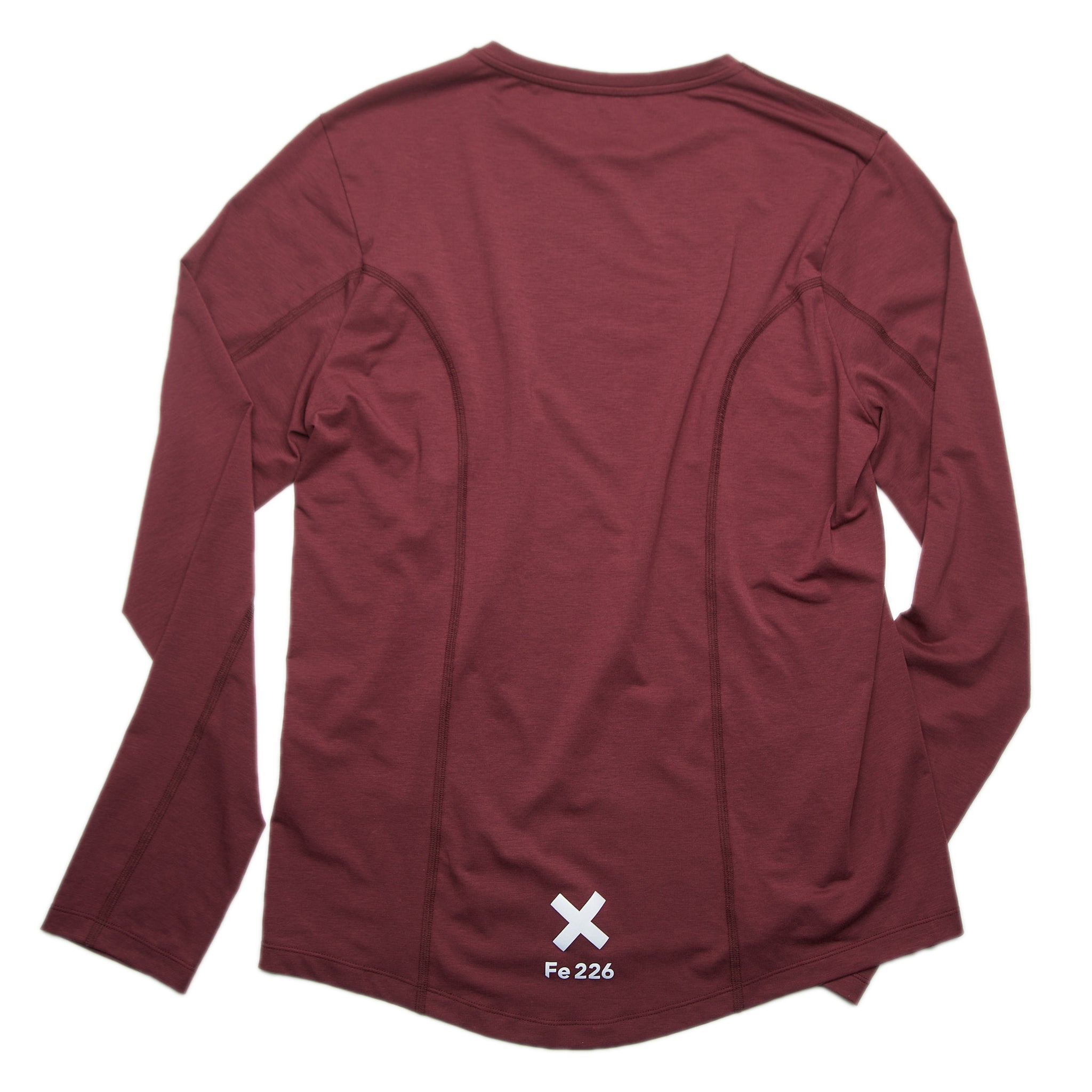 Running Shirts Long Sleeves Burgundy