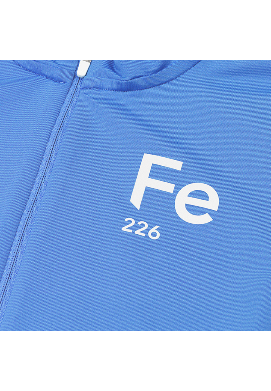 The Fe226 Cycling Jersey has an aero dynamic race fit with comfortable feel, three back pockets, a zipped security pocket and reflective logo prints to keep you visible in the dark. High quality race fitted odourless summer cycling jersey for road cycling, Gravel, MTB, triathlon training, commuting and racing.