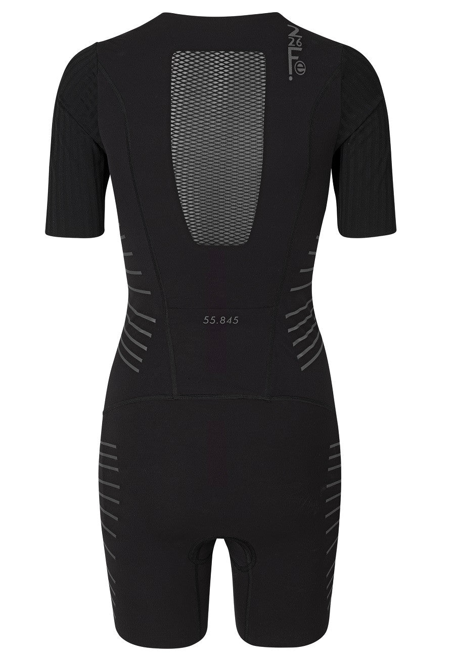 Fe226 AeroForce Womens Triathlon Suit is our best and fastest wind tunnel test winner triathlon and time trial suit. Super fast in the water and on the bike. With ColdBlack