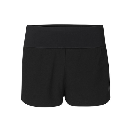 Designed by Ffion Appleton (Off-White, Beyoncé's Ivy Park and Nike), the Fe226 Womens running short has a cooling, light-compression running inner short and a ultra-light weight outer running short, bonded edges, waterproof back pocket with zipper, black reflective print and purple reflective prints and tape.