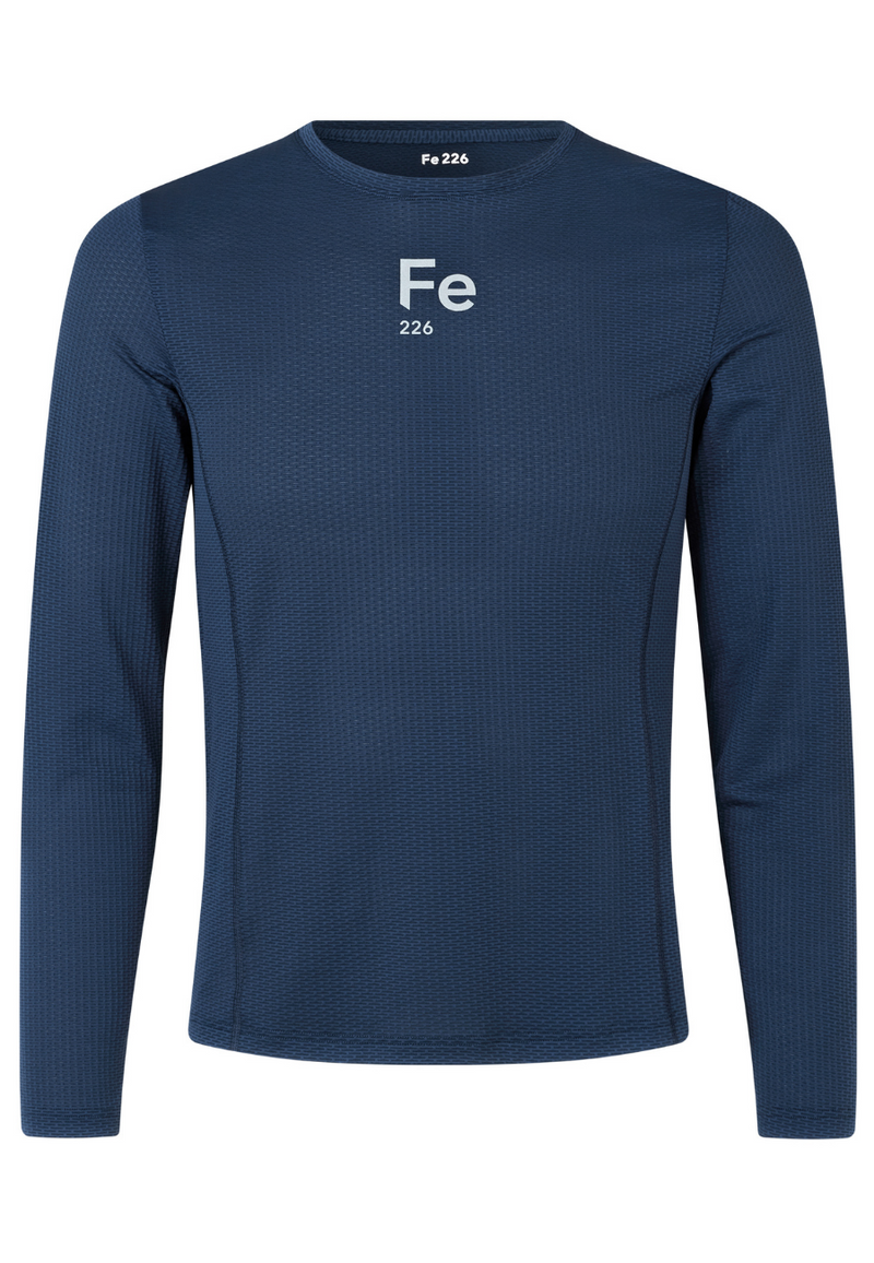 Blue long 2025 sleeve running top