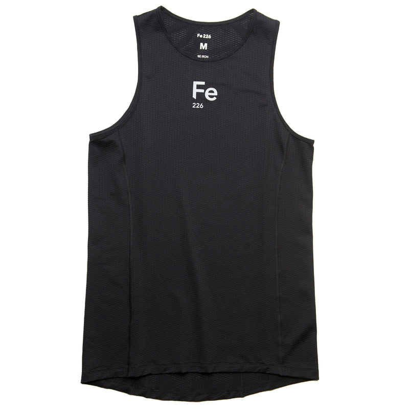 “Experience ultimate comfort and performance with THE RUNNING SINGLET by Fe226. Crafted with our unique four-panel construction, this singlet is light, quick-drying, and well-ventilated. Enjoy high-quality, odor-free fabric for a refreshing run.”