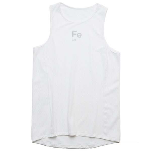 "Experience unmatched performance with THE Fe226 Running Singlet. Its four-panel construction ensures stability during exercise, minimizing chafing and irritation. Crafted from lightweight, fast-drying fabric, this singlet offers optimal ventilation and comfort. Stay cool on hot days with its breathable design, while its insulating effect keeps your core warm as a baselayer under a running jacket or cycling jersey. Built to last with 5-thread stretch overlock seams."
